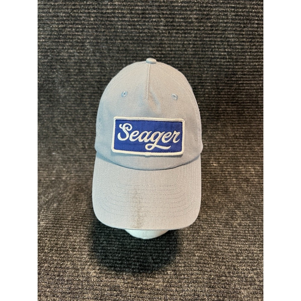 Seager Co.‎ Uncle Bill Snapback Hat Denim Blue Made With Hemp Streetwear Cap